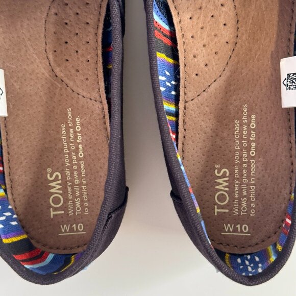 TOMS Alpargata Canvas‎ Heritage Loafer Flat Black Women's 10.5 - Picture 5 of 7